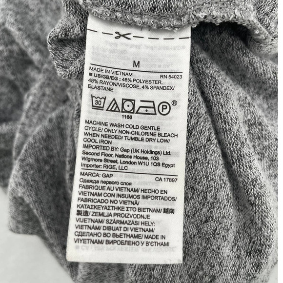 GAP Matching Skirt Set Comfy Jersey Oversized Top Below the Knee Skirt Gray XS/M - Picture 4 of 10